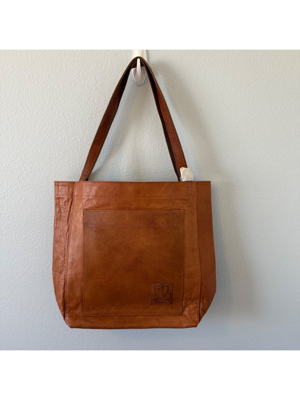 Berliner Bags Brown Leather Tote Bag with Accessories